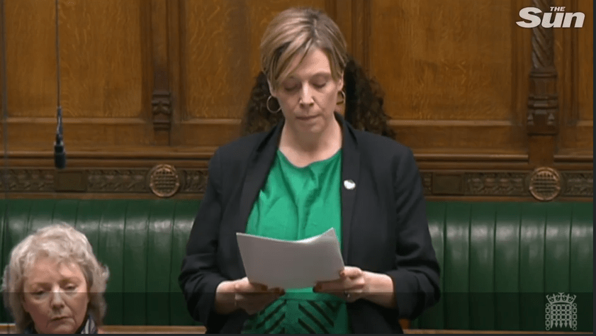 Labour's Jess Phillips read the list of 108 women out in the Commons today