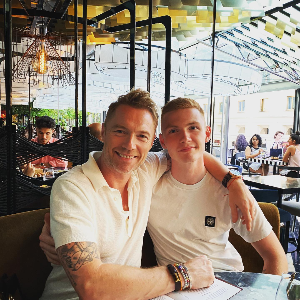 Jack with his famous dad Ronan