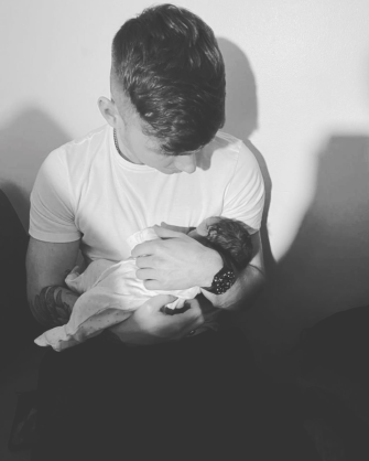 Jack Keating has become a dad for the first time and shared a photo of his daughter last night