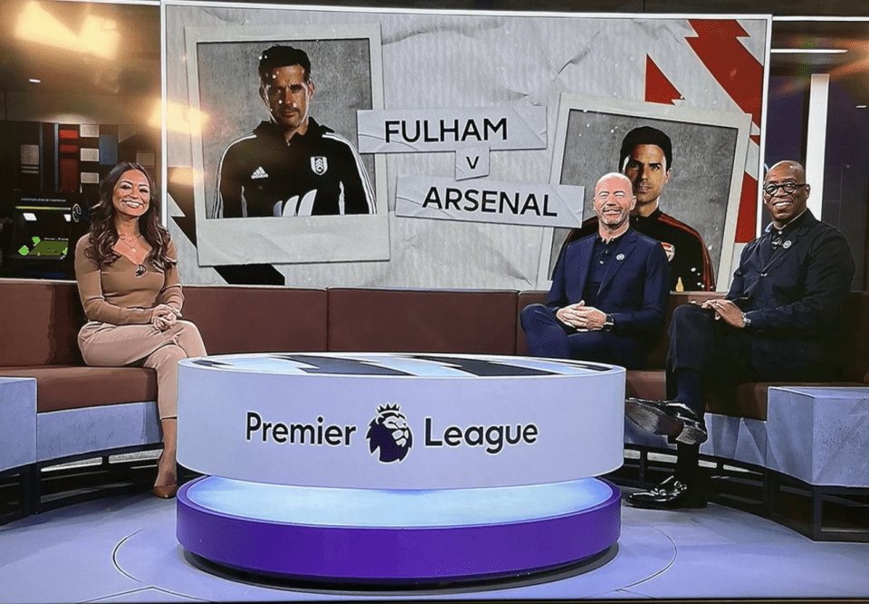 Alan Shearer and Ian Wright provided punditry on Premier League TV