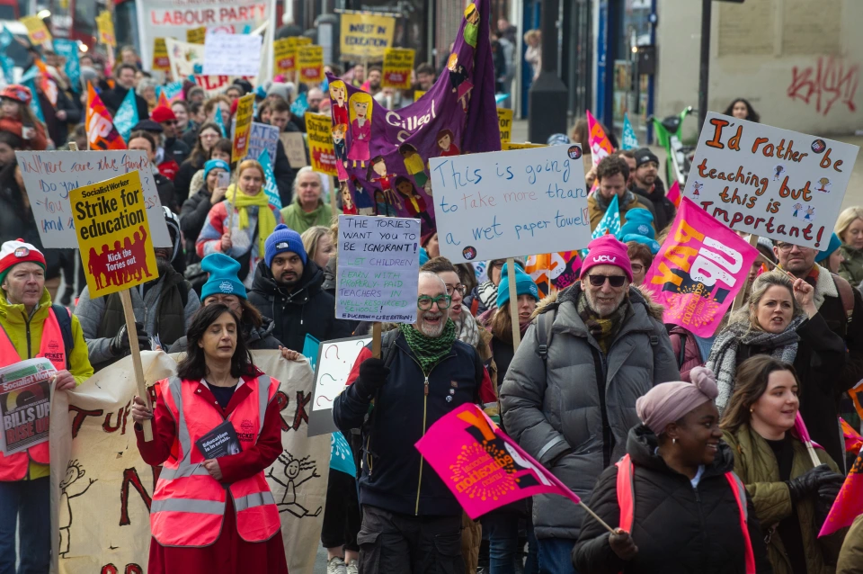 Schools up and down the country will be affected because of the strike today