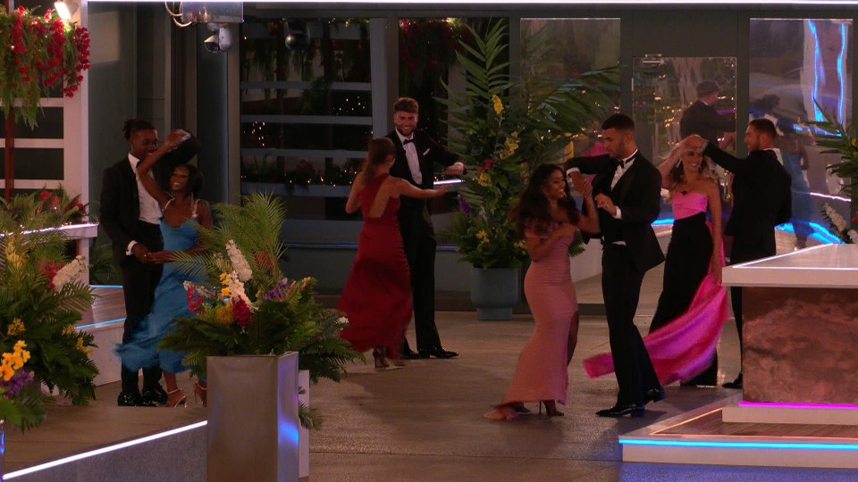 The gang have to perform a romantic dance as part of their final day