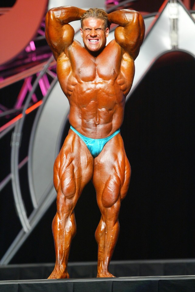 Jay competing in Mr Olympia in 2003