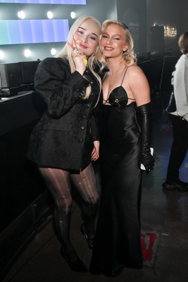 Kim Petras and Zara Larsson at the Billboard Women in Music awards