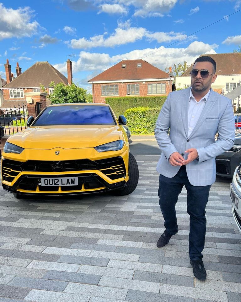 He owns two Lamborghinis, a Mercedes Benz G-Class and a Ferrari F8