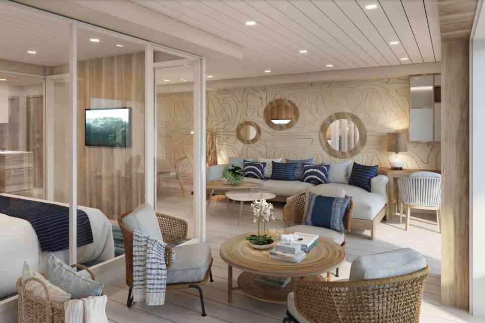 The rooms on the ship are set to be perfectly posh