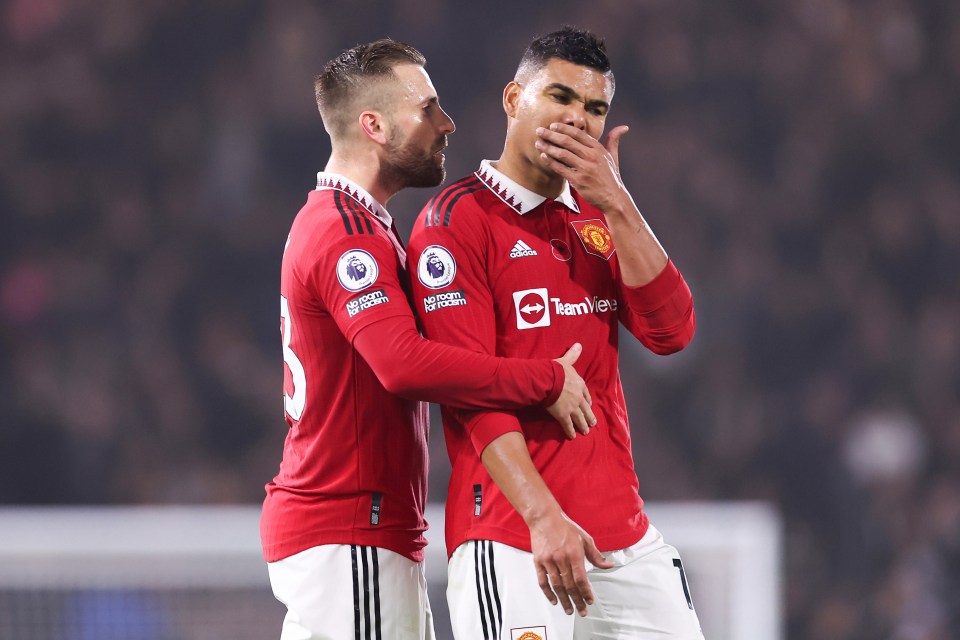 Scholes has urged Erik ten Hag to take Luke Shaw and Casemiro out of the team