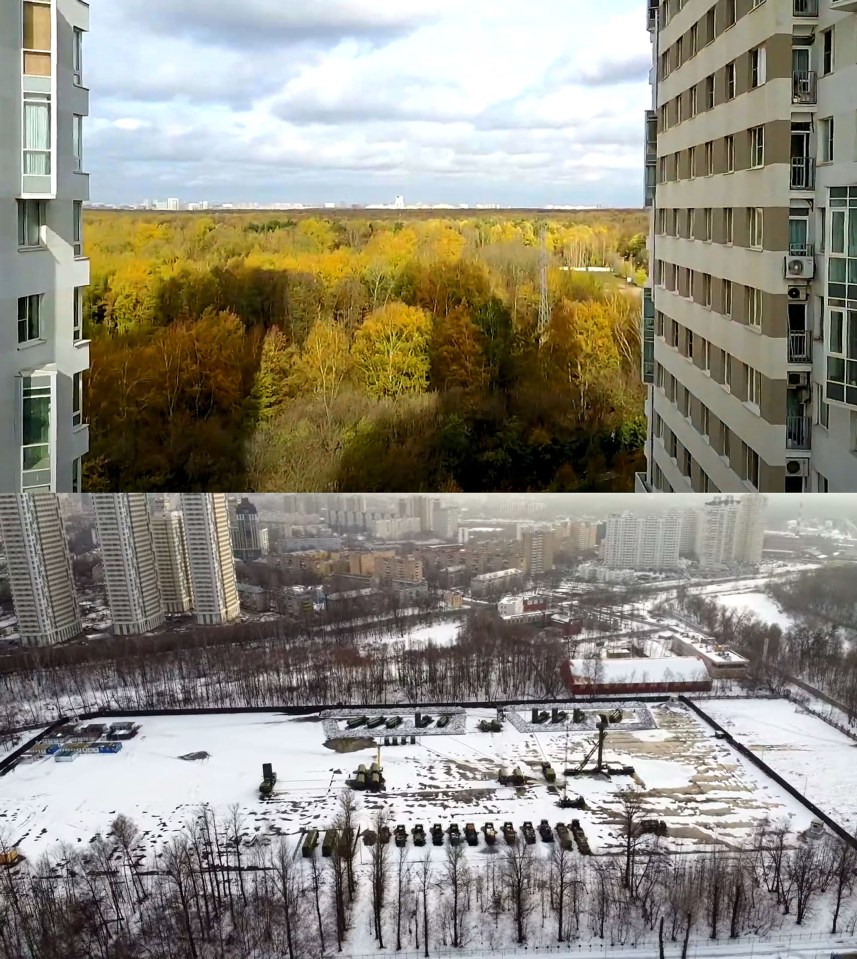 Another pictures reveals how a Losiny Ostrov park has been cleared for missiles