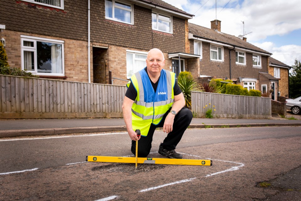 Mark Morrell, a.k.a Mr Pothole,shared his tips to make local councils fix potholes