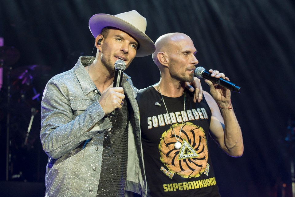 Matt Goss, left, has hinted he would like to reform Bros but has suggested his brother Luke, right, is dragging his feet