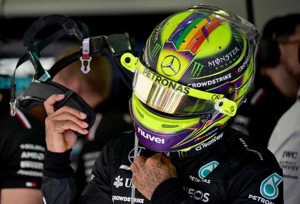 Lewis Hamilton made a political statement ahead of the Bahrain GP