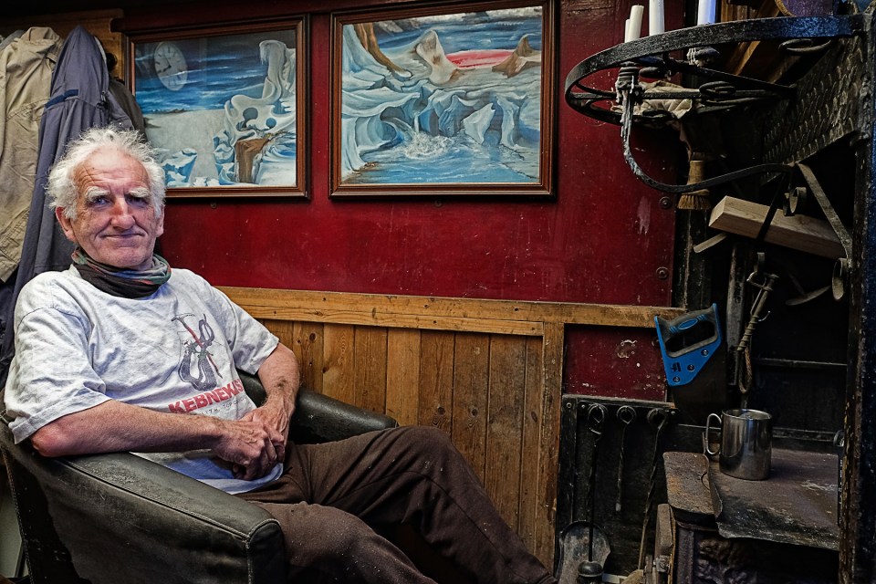 Mike Leaver has lived in a converted lorry for 30 years