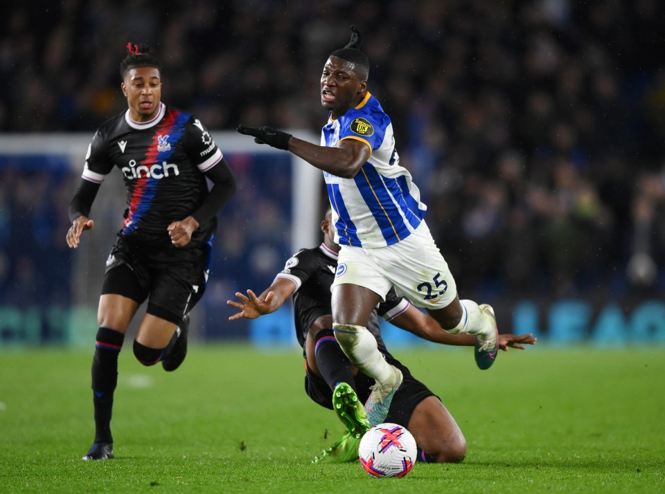 Cheick Doucoure avoided a sending off in the second half