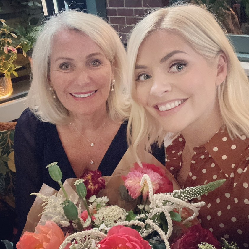 Holly Willougby posed with her rarely-seen mum Linda on Mother's Day