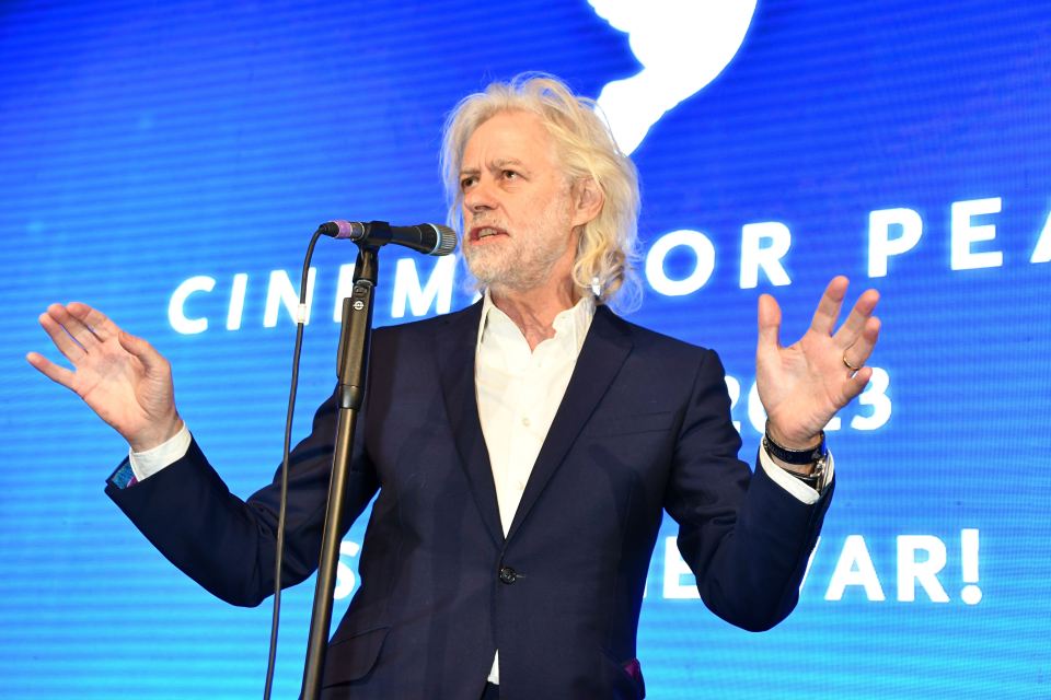  Bob Geldof has become a leading figurehead in promoting charitable events