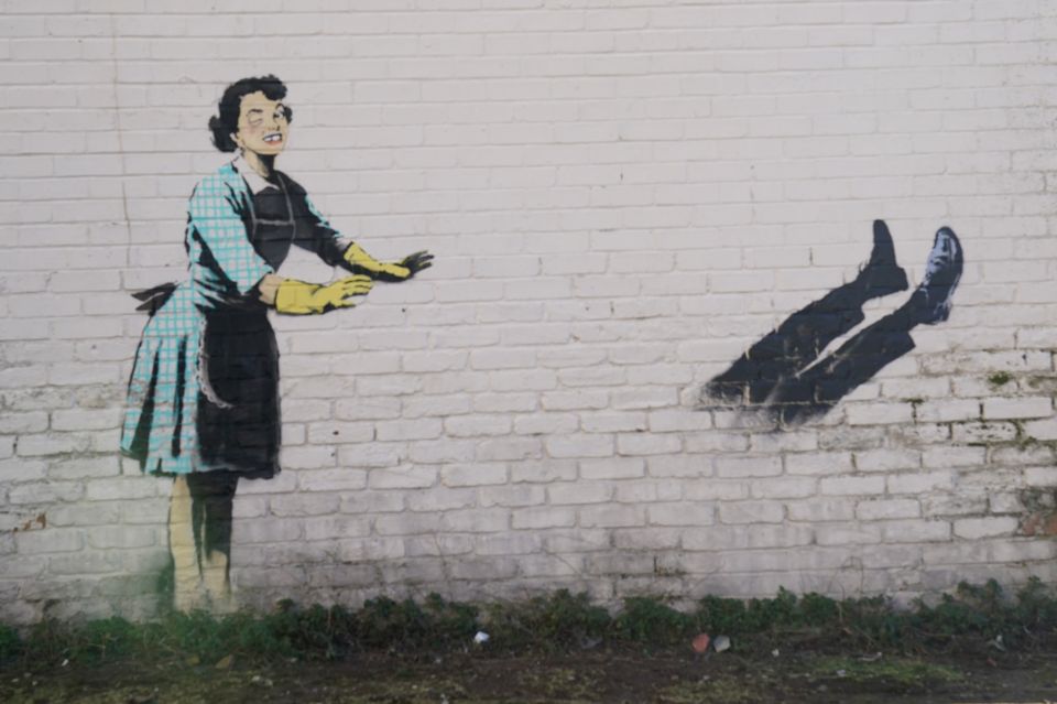 This is the third time the Banksy mural has been dismantled