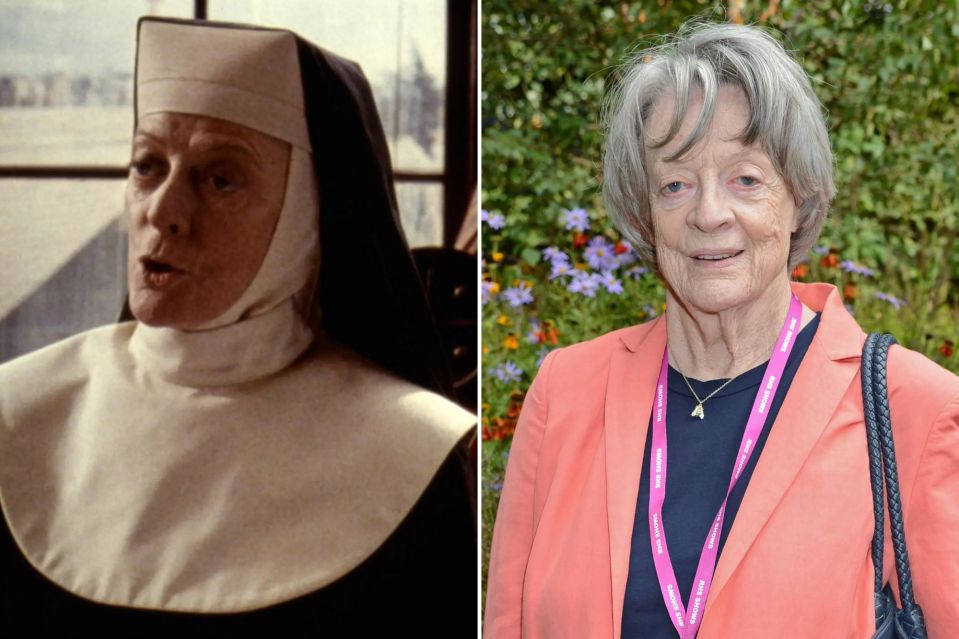 Dame Maggie Smith in 1992 and three decades later