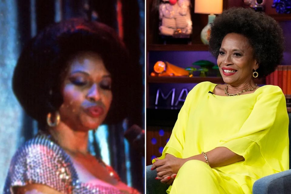 Jenifer Lewis in Sister Act and on a US talk show last year