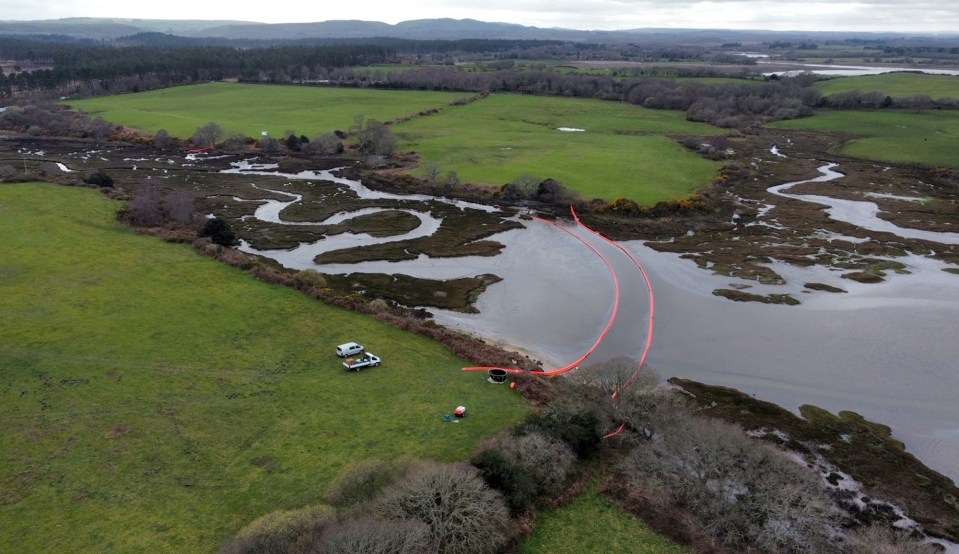 Around six tonnes of reservoir fluid bubbled into the Dorset harbour on Sunday after a pipeline incident