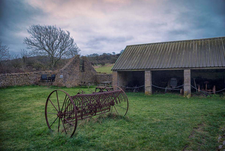 A ghostly farmhouse in Tyneham