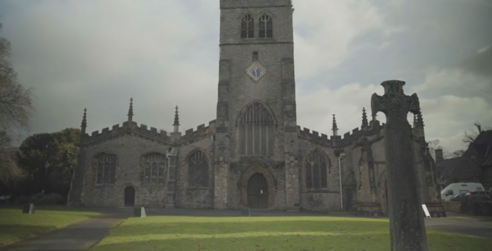 Sue and Noel explored the church where they said their vows