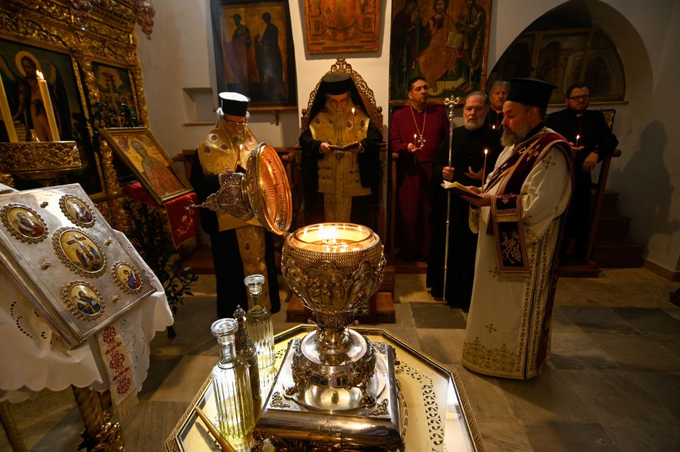 A sacred oil that will be used to anoint King Charles at his coronation has been filmed being consecrated for the first time