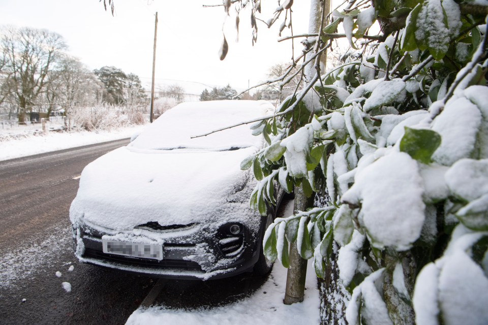 Snow in Cumbria this morning