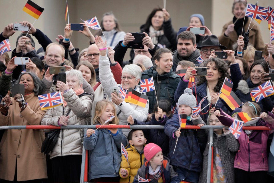 The crowds in Germany enthusiastically greeted the King