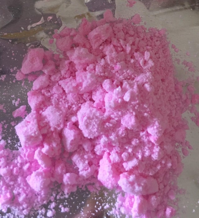 Dealers dye the drug pink to attract users