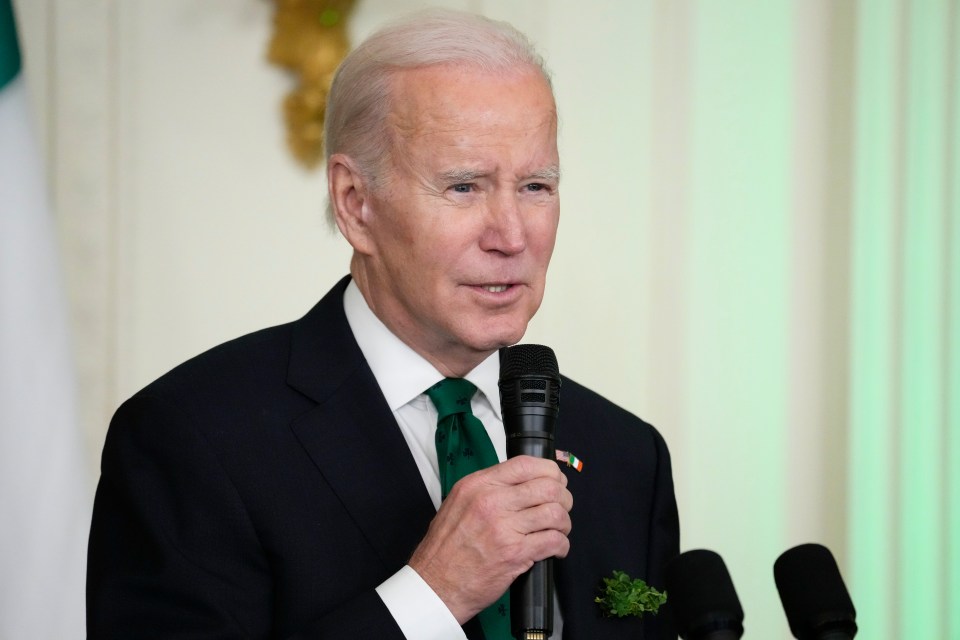 Joe Biden has given his backing to Rishi Sunak’s Northern Ireland deal