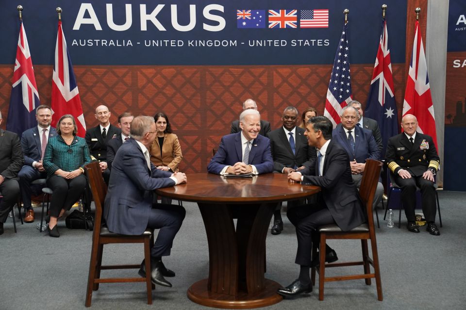 Rishi Sunak, Australian counterpart Anthony Albanese and US President Joe Biden met yesterday San Diego to announce the next stage of the Aukus programme