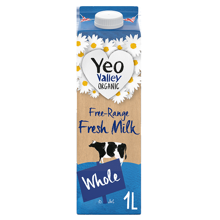 Yeo Valley Organic Milk: £1.75, 1-litre carton