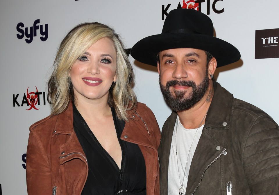 Backstreet Boys star AJ McLean and his wife Rochelle Deanna Karidis (L) are separating after 18 years together