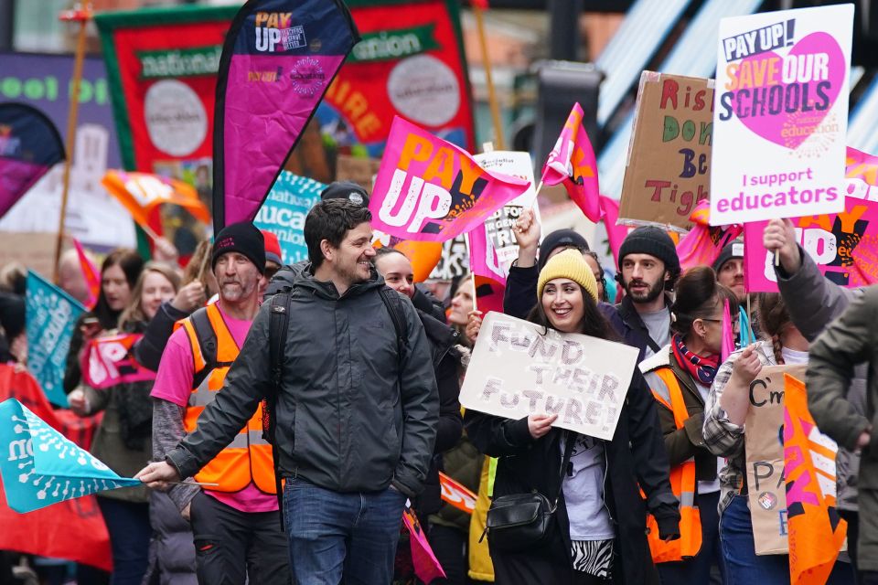 Teachers are striking again today in a long-running dispute over pay and conditions