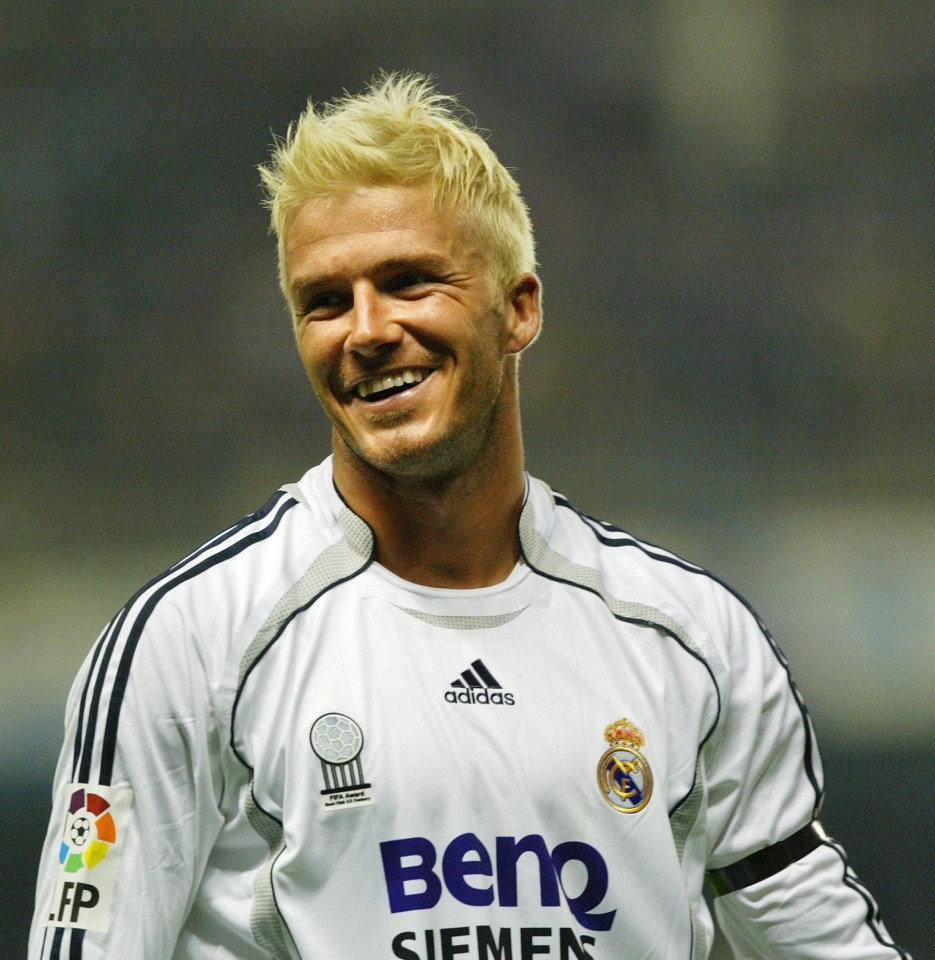 Then Real Madrid star Beckham visited the island in 2007