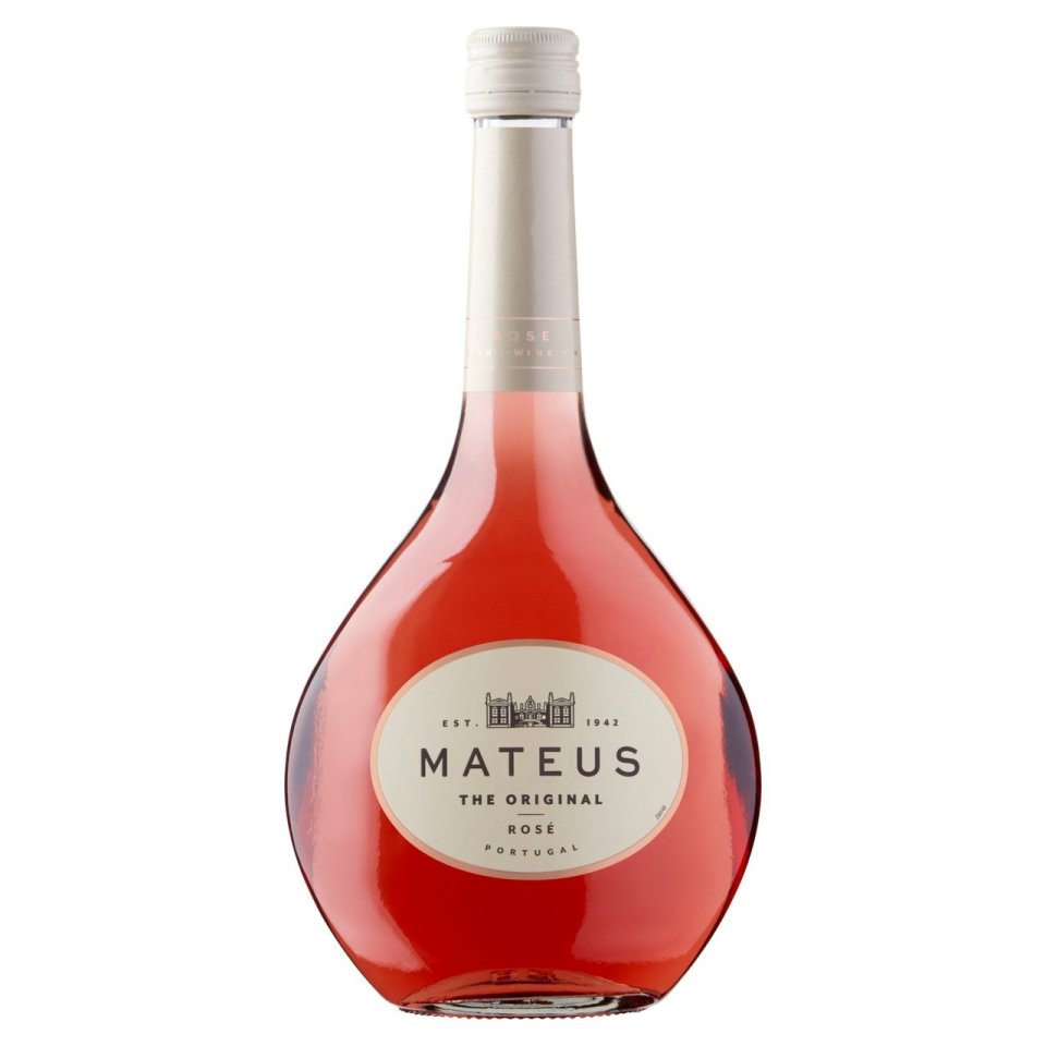 The distinctive bottle of Mateus Rosé was as much a symbol of the 1970s as platform boots or the three-day week