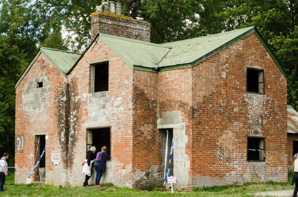 The abandoned Nag's Head pub in Imber