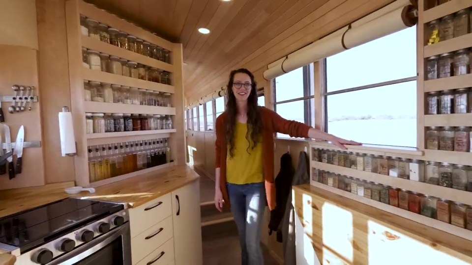 The kitchen comes fully stocked, with gorgeous glass jars