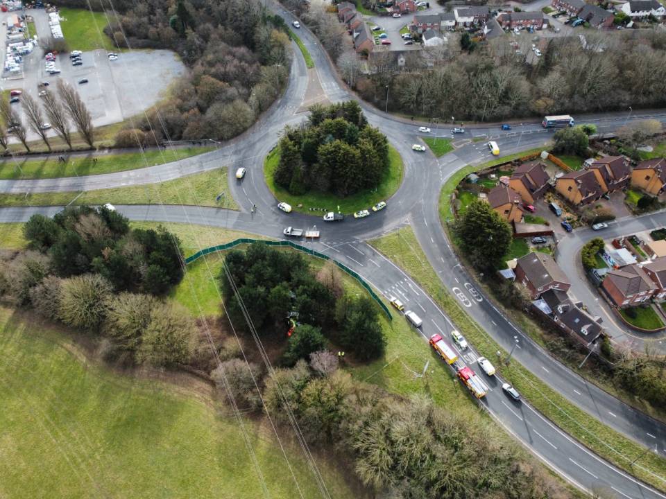 The scene where the pals' VW Tiguan disappeared and the wreckage was found