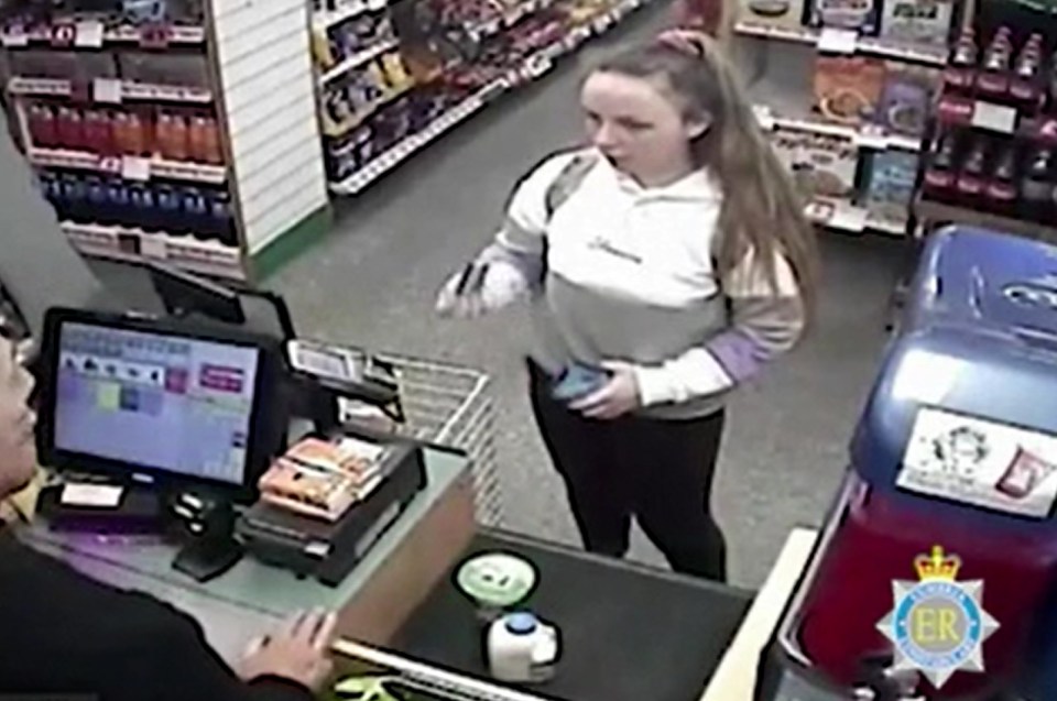 Williams filmed in a Spar store at a time she claimed she was being trafficked