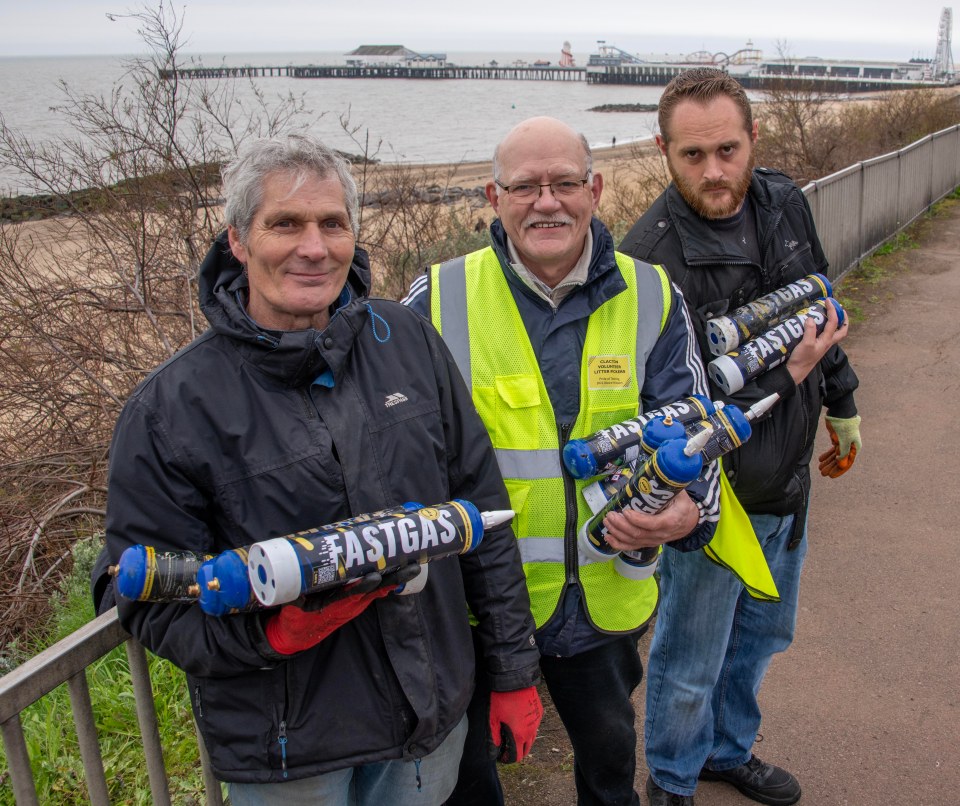 A volunteer litter-picking group has found hundreds of the nitrous oxide canisters