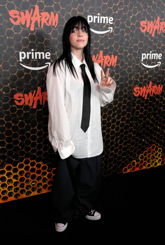 Billie Eilish took the black tie dress code literally when she donned this outfit to a premiere