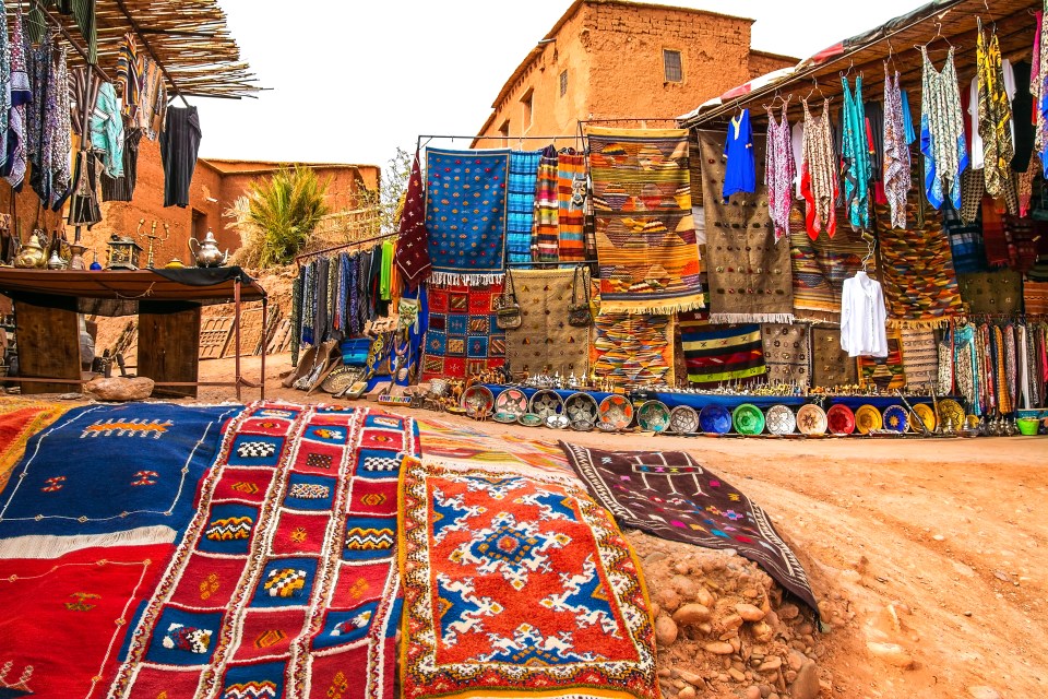 The market souks are full to the brim with teapots, cushion covers and rugs