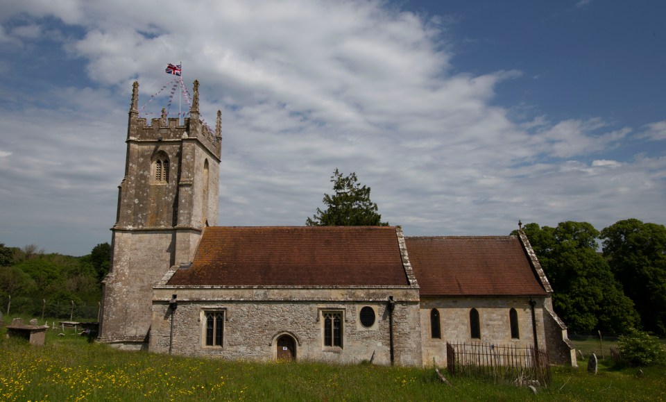 The abandoned church in Imber