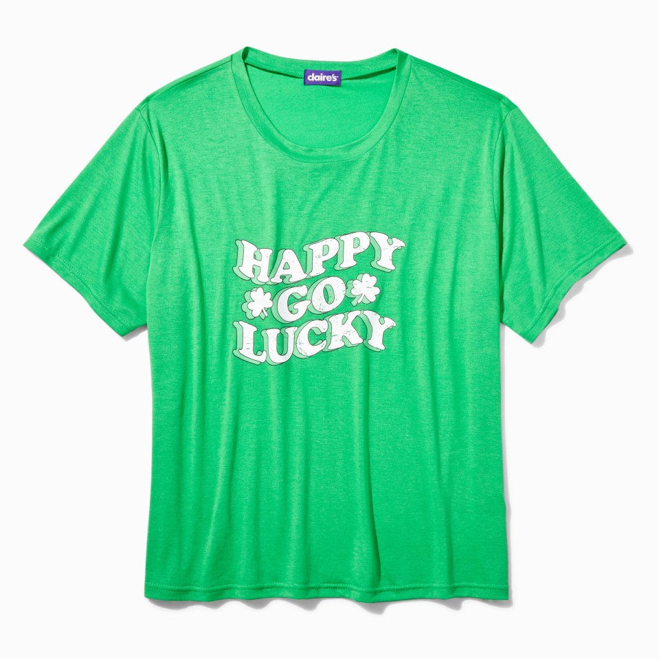 St Patrick's Day shirt from Claire's, £16