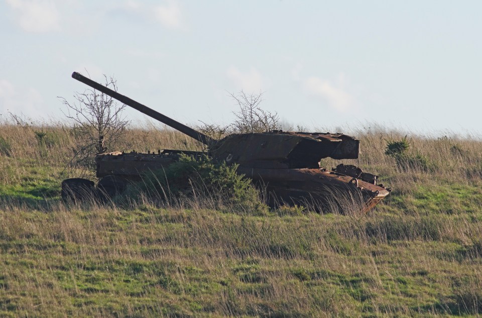 A tank range target in Imber