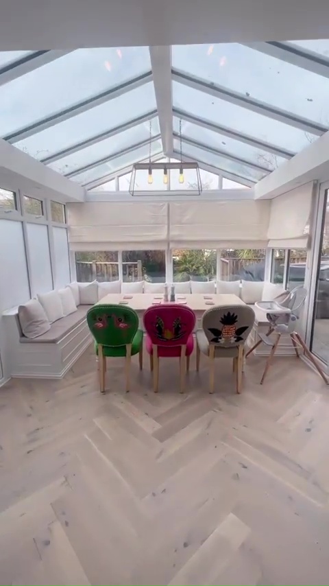 The stylish kitchen boasted an open plan dining space