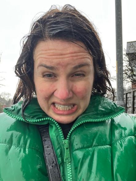 BBC Breakfast's Nina Warhurst posted a grimacing selfie after she was scolded for ignoring a co-star