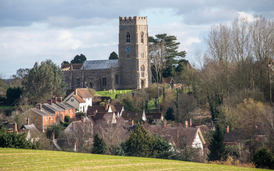 The nearby village of Kersey - also used in TV shows and movies