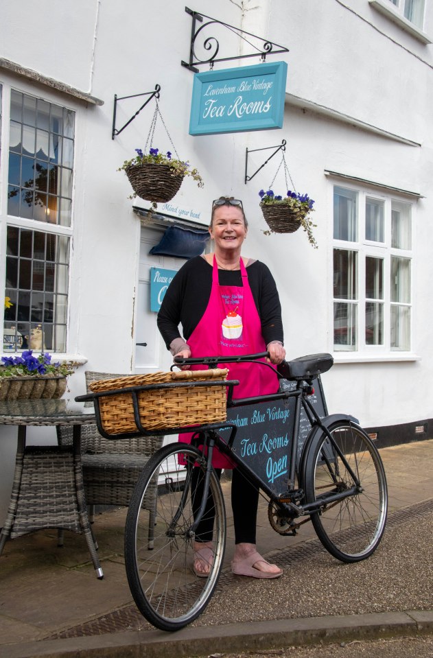 Lavenham Blue Vintage Tea Rooms owner Amanda Mortimer